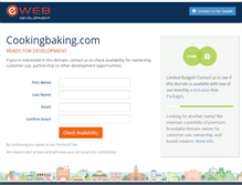 Tablet Screenshot of cookingbaking.com